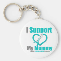 Cervical Cancer I Support My Mommy Key Chains