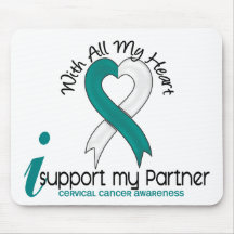 Cervical Cancer I Support My Partner Mousepads