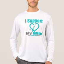 Cervical Cancer I Support My Wife Tee Shirt