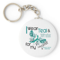 CERVICAL CANCER I Wear Teal and White Daughter 45
