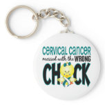 Cervical Cancer Messed With The Wrong Chick Key Chains