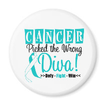 Cervical Cancer Picked The Wrong Diva v2 Magnet