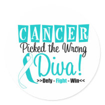 Cervical Cancer Picked The Wrong Diva v2 Stickers