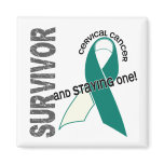 Cervical Cancer Survivor Refrigerator Magnets