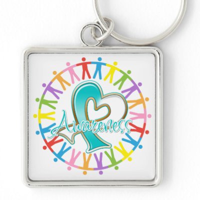 Cervical Cancer Unite in Awareness Keychains by giftsforawareness