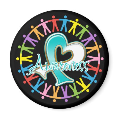 Cervical Cancer Unite in Awareness Fridge Magnets by giftsforawareness