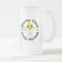 Cervical Cancer Warrior Chick Mugs