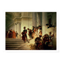 Cesare Borgia leaving the Vatican posters