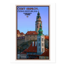 Cesky Krumlov - Two Towers Postcards