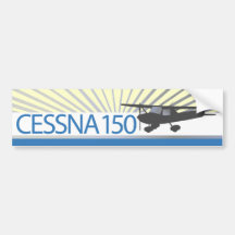 Cessna 150 Airplane Bumper Stickers