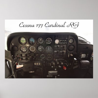 Cessna 177 Cardinal RG Instrument Panel Posters by Fight2FlyPhoto