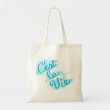 C'est La Vie tote bag