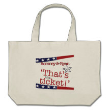 C'est le billet ! Romney et Ryan Sac Fourre-tout