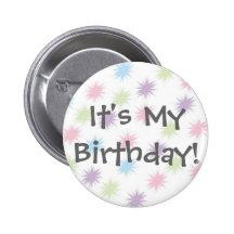 C'est mon anniversaire ! badge avec épingle