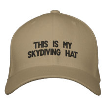 C'est mon chapeau de parachutisme casquettes de baseball brodées