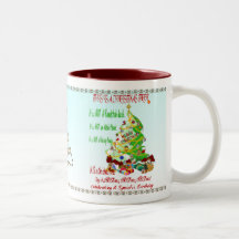 C'est un arbre de Noël Tasse