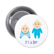 C'est un garçon : Bouton nouveau-né de bébé Badge