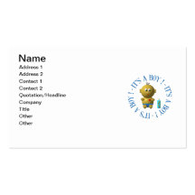 C'est un garçon ! carte de visite
