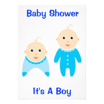 C'est un garçon : Sauvez l'invitation de baby show