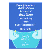 C'est un garçon : Sauvez l'invitation de baby show