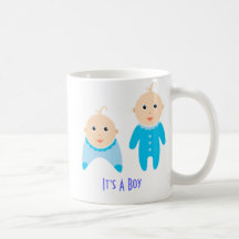 C'est un garçon : Tasse nouveau-née de bébé