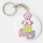 C'est un ours de rose de fille porte-clé