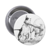 C'est une chose de bull-terrier ! badges