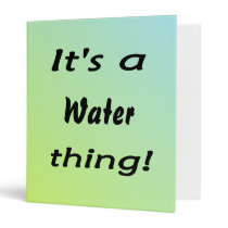 C'est une chose de l'eau ! classeur