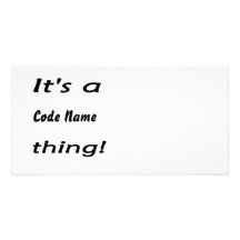 C'est une chose de nom de code ! modèle pour photocarte