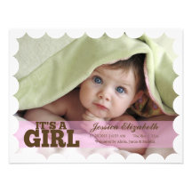 C'est une fille carton d'invitation