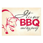 C'est une invitation épicée de partie de BBQ et de invitations
