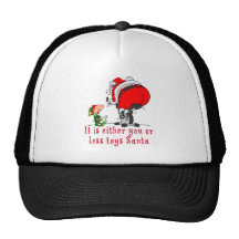 C'est vous ou moins de jouets Père Noël Casquettes