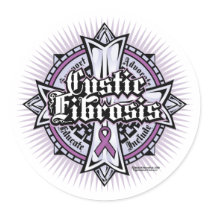 CF Celtic Cross Round Stickers