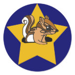 CF- Gold Star Chipmunk Stickers