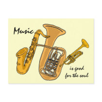 CF- Music is good for the soul postcards