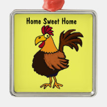 CF- Rooster Home Sweet Home Ornament