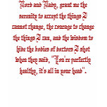 CFIDS prayer t-shirts