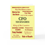 CFO NICKNAMES - Rude Birthday Card