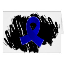 CFS Blue Ribbon With Scribble Card