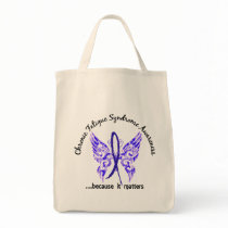 CFS Chronic Fatigue Syndrome Butterfly Tote Bag