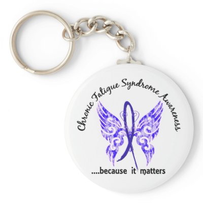 CFS Chronic Fatigue Syndrome Butterfly by awarenessgifts