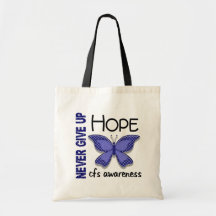 CFS Chronic Fatigue Syndrome Butterfly Tote Bags