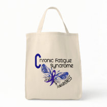 CFS Chronic Fatigue Syndrome Tattoo Butterfly Canvas Bag
