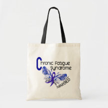 CFS Chronic Fatigue Syndrome Tattoo Butterfly Bags