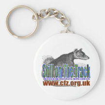 CFZ on the track thylacine Key Chains