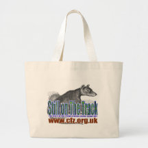 CFZ on the track thylacine Tote Bags