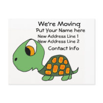 CG- We're Moving Turtle Postcard