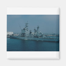 CGN 9 cruiser, nuclear powered Fridge Magnets