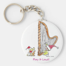 CH-004 Christmas Harp Key Chains