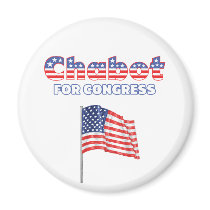 Chabot for Congress Patriotic American Flag Refrigerator Magnets